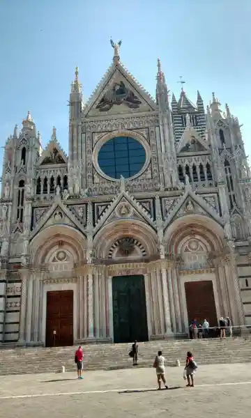 Sun symbol on a Christian church, Siena Cathedral